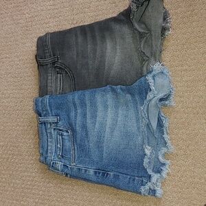 CELEBRITY PINK Lot 2 Cut Off Frayed Hem Jean Shorts